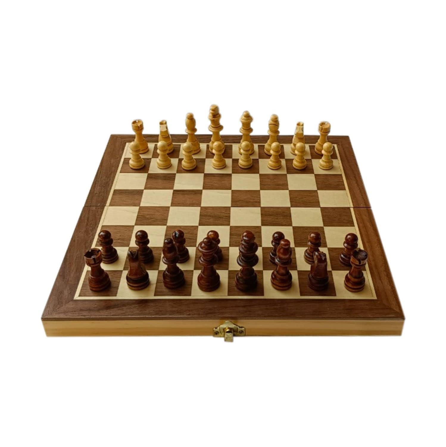 WINZZO | 11"X 11" Wooden Folding Chess Set with 32 Wooden Pieces | Home/School/College/Tournament Chess Board- Handcrafted Wood Quality | CB146 (B0D6GQ4N5B) Amazon Price History, Amazon Price Tracker