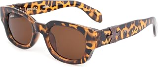 Dervin UV Protection Polarized Rounded Rectangle Sunglasses for Men and Women Price In India