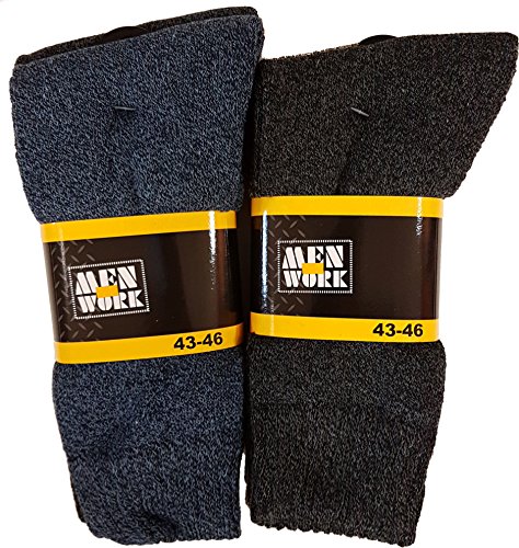 Chaussettes travail homme par 6 
