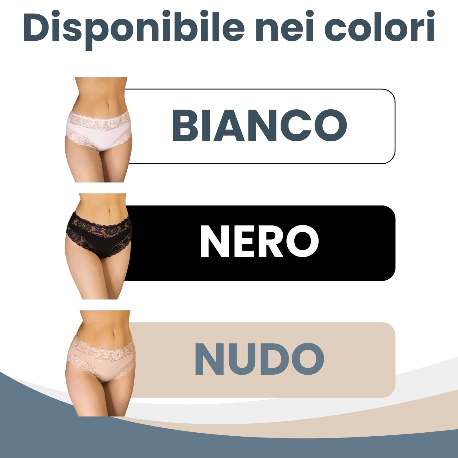 Set 6 Pezzi Mutande Vita Alta Donna in Pizzo – Culotte Cotone Donna comode e Traspiranti – Slip Eleganti e Resistenti, Made in Italy