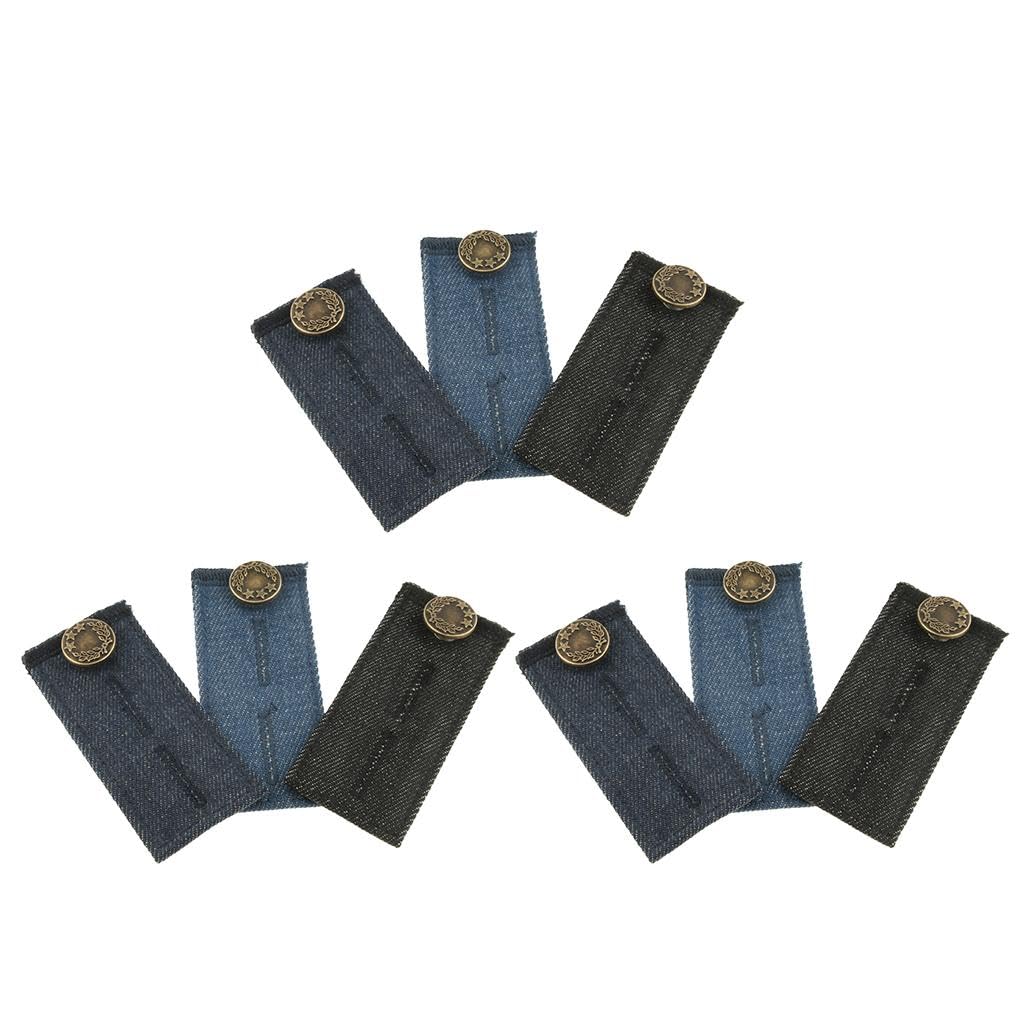 9/pack Denim Pants Waist Extender Strong Adjustable Jeans Button Extenders |Clothing Shoes & Accessories | Mens Accessories | Key Chains Rings & Cases-image-46