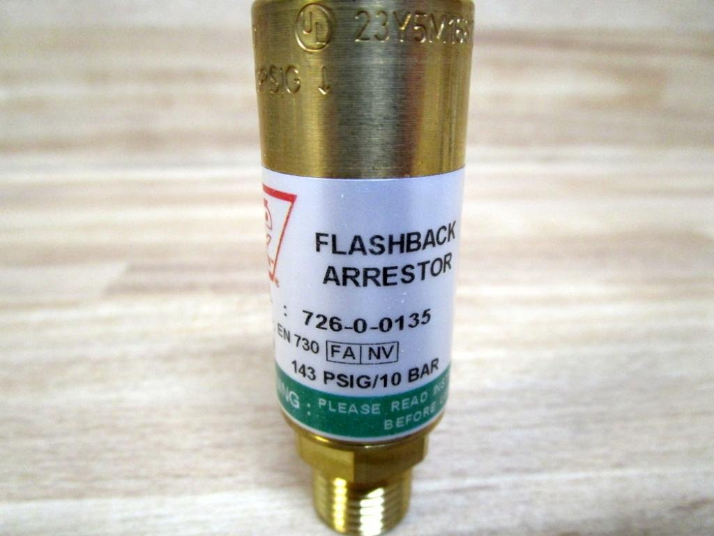726-0-0135 Flashback Arrestor Regulator 72600135