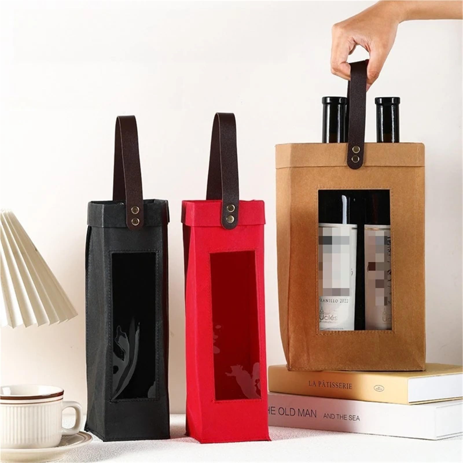 Weinbeutel Red Wine Handbag Double Bottle