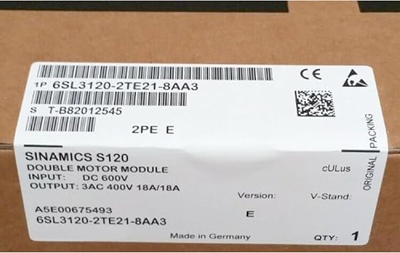 6SL3120-2TE21-8AA3 6SL31202TE218AA3 Sealed in Box
