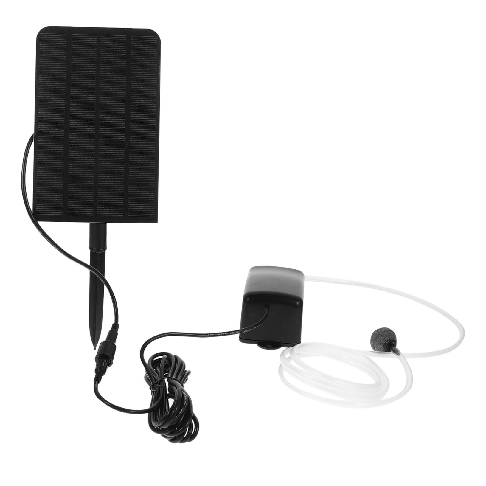 ibasenice 1.6w Pompe à Air Solaire pour Aquarium Oxygénateur Solaire Aérateur pour Aquarium Fonctionnement Silencieux Installation Facile