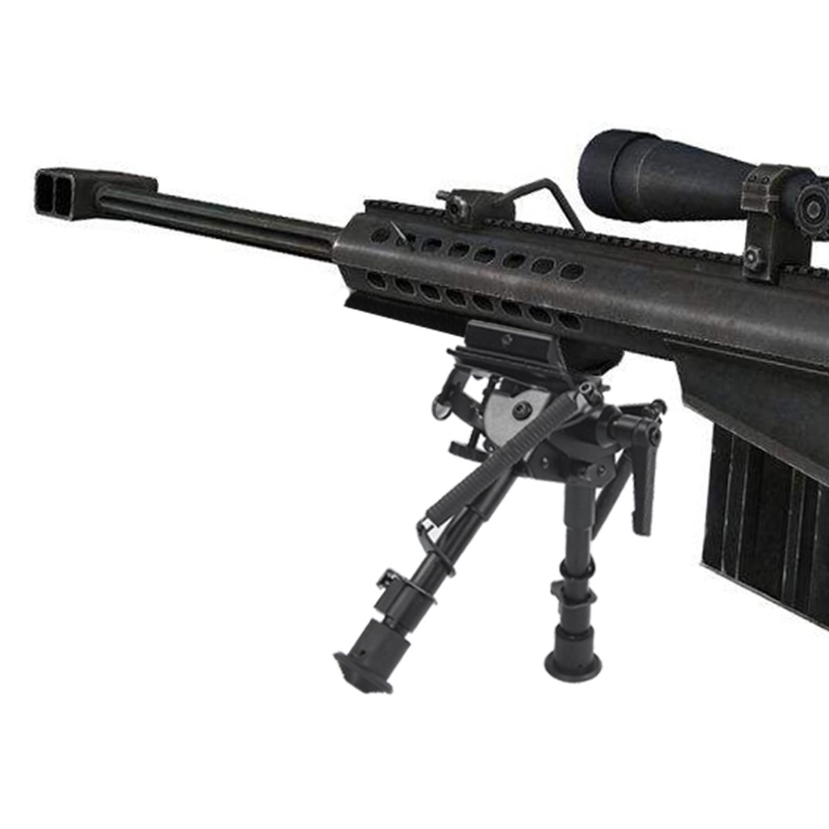 Fucile da caccia tattico da 6-9 pollici Bipod regolabile in altezza Girevole Spring Spring Style con adattatore
