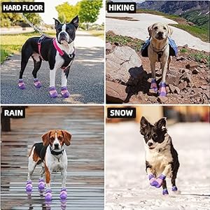 Dog-Shoes-Dog-Boots-for-Large-Dogs-Breathable-Dog-Booties-Paw-Protector-for-Summer-Hot-Pavement-Winter-Snowy-Day-Outdoor-Walking-Indoor-Hardfloors-Anti-Slip-Sole-Pink-4PCS-Size-7 - Cucciolini Doodles   Dog-Shoes-Dog-Boots-for-Large-Dogs-Breathable-Dog-Booties-Paw-Protector-for-Summer-Hot-Pavement-Winter-Snowy-Day-Outdoor-Walking-Indoor-Hardfloors-Anti-Slip-Sole-Pink-4PCS-Size-7