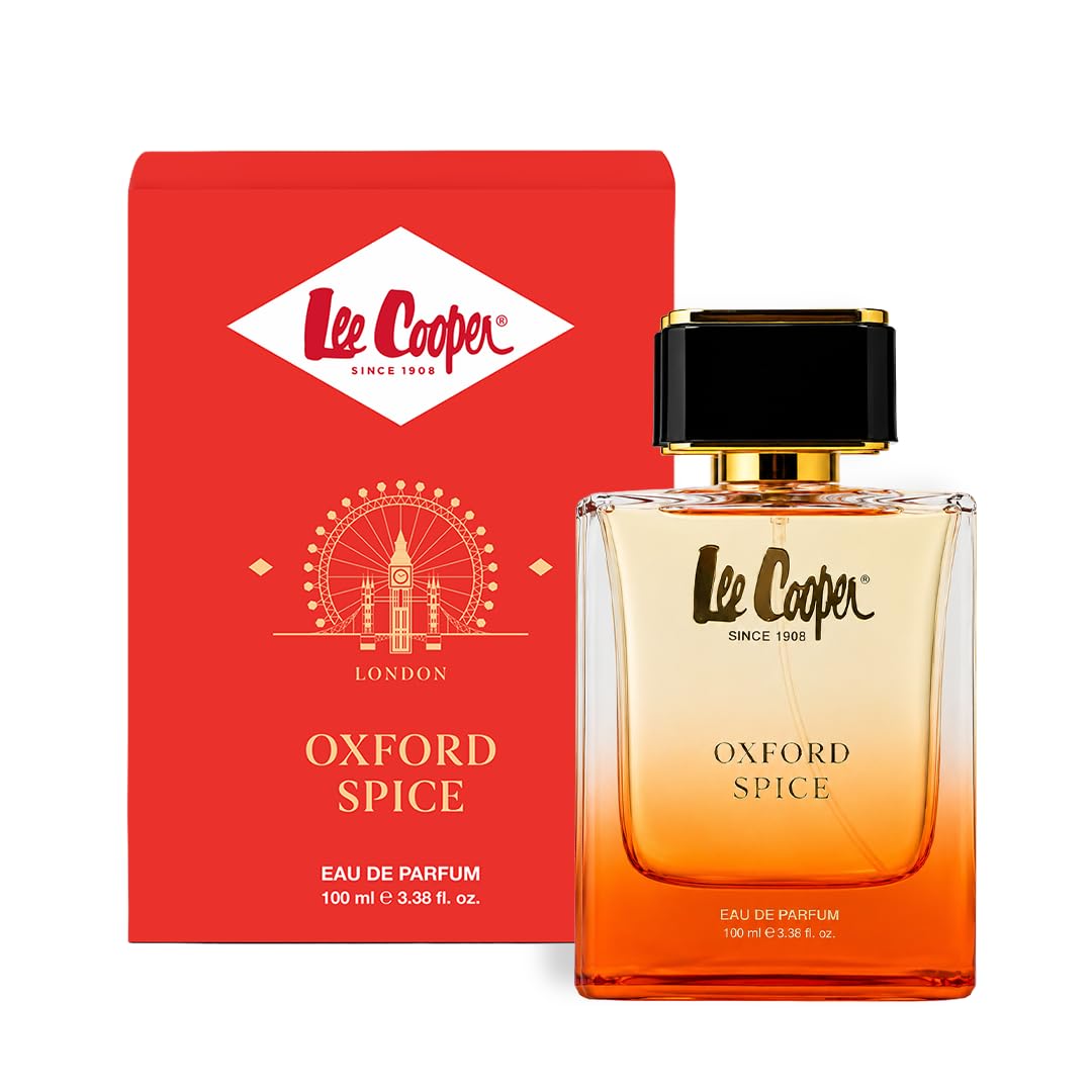 Lee Cooper Oxford Spice Eau de Parfum - 100ml | Long Lasting Unisex Perfume | Sweet Cardamom, Toffee & Caramel Scent | Internationally Inspired Fragrance for Warm & Cosy Occasions-picture-36