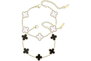 Clear Ant 18K Gold Plated Lucky Clover Bracelet