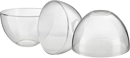 Aspen Creative 23621-60-3, pantalla de cristal transparente para luminaria, luz de tocador, luz de pared, tamaño: 5-7/8 pulgadas de profundidad x