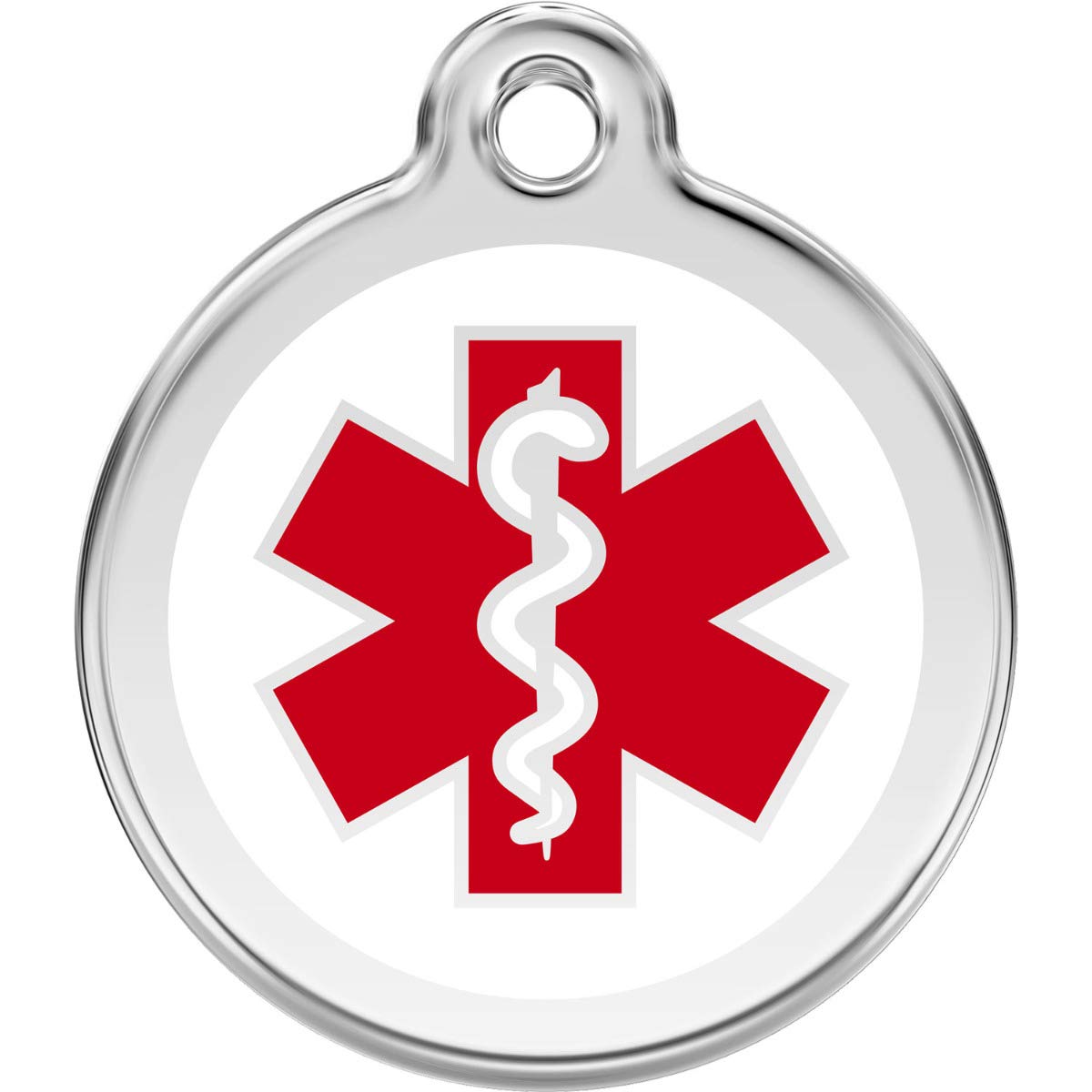 Red Dingo Personalized Medical Pet ID Dog Tag (Large)