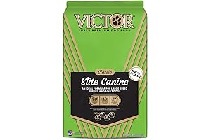 Victor Elite Canine Dry Dog Food: High-Protein Nutrition for Large Breeds, 50lb Bag