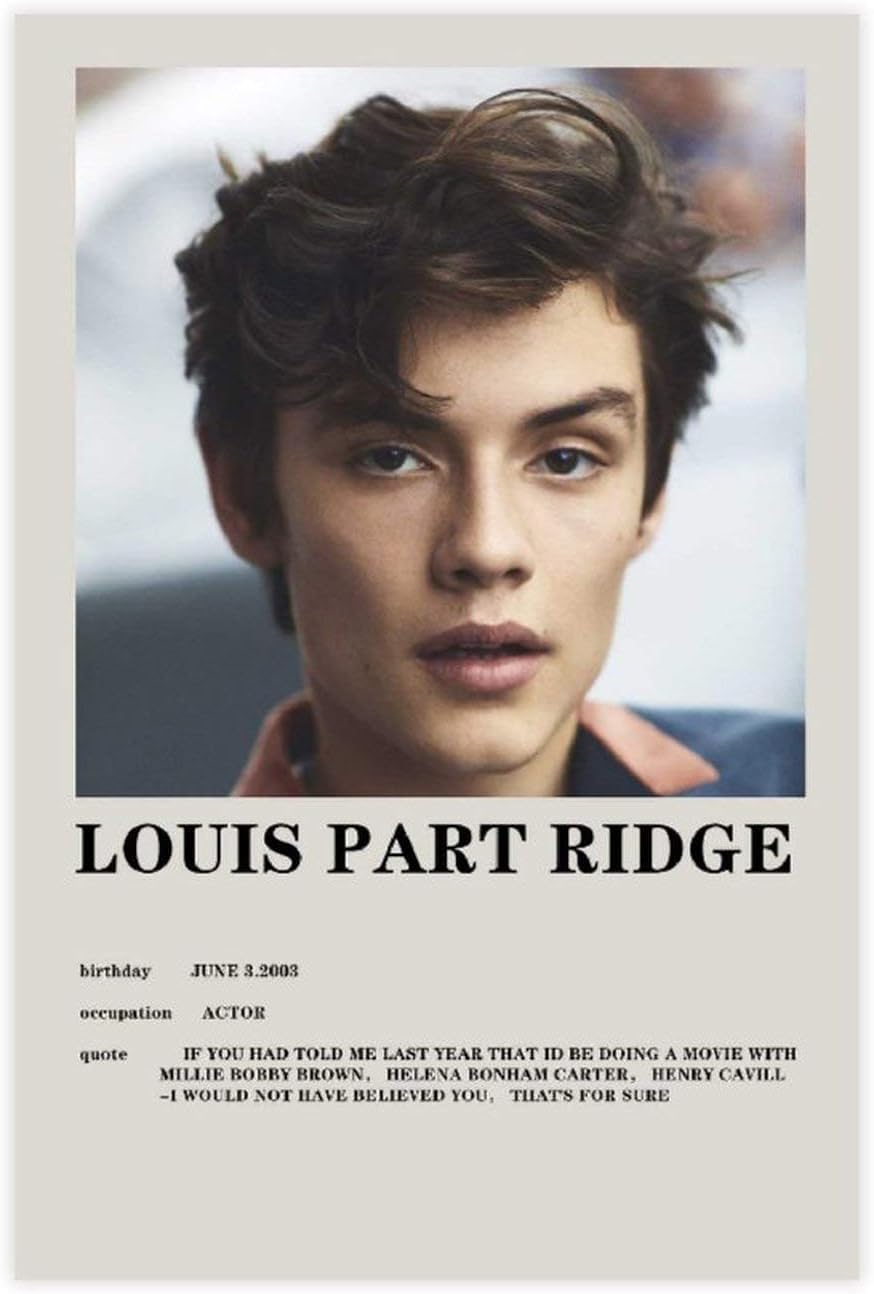 Actor Louis Partridge 90s Vintage Posters for Room Aesthetic Canvas Poster Bedroom Decor Sports Landscape Office Room Decor Gift 20×30inch(50×75cm) Unframe-style1
