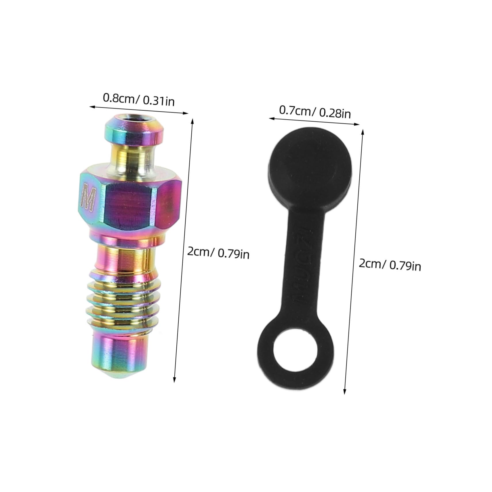 balacoo Dirt Bike Accessory Air Bleeder Screw Fork Air Bleeder Screws for Motorcycle Front Fork Bike Repair Tool