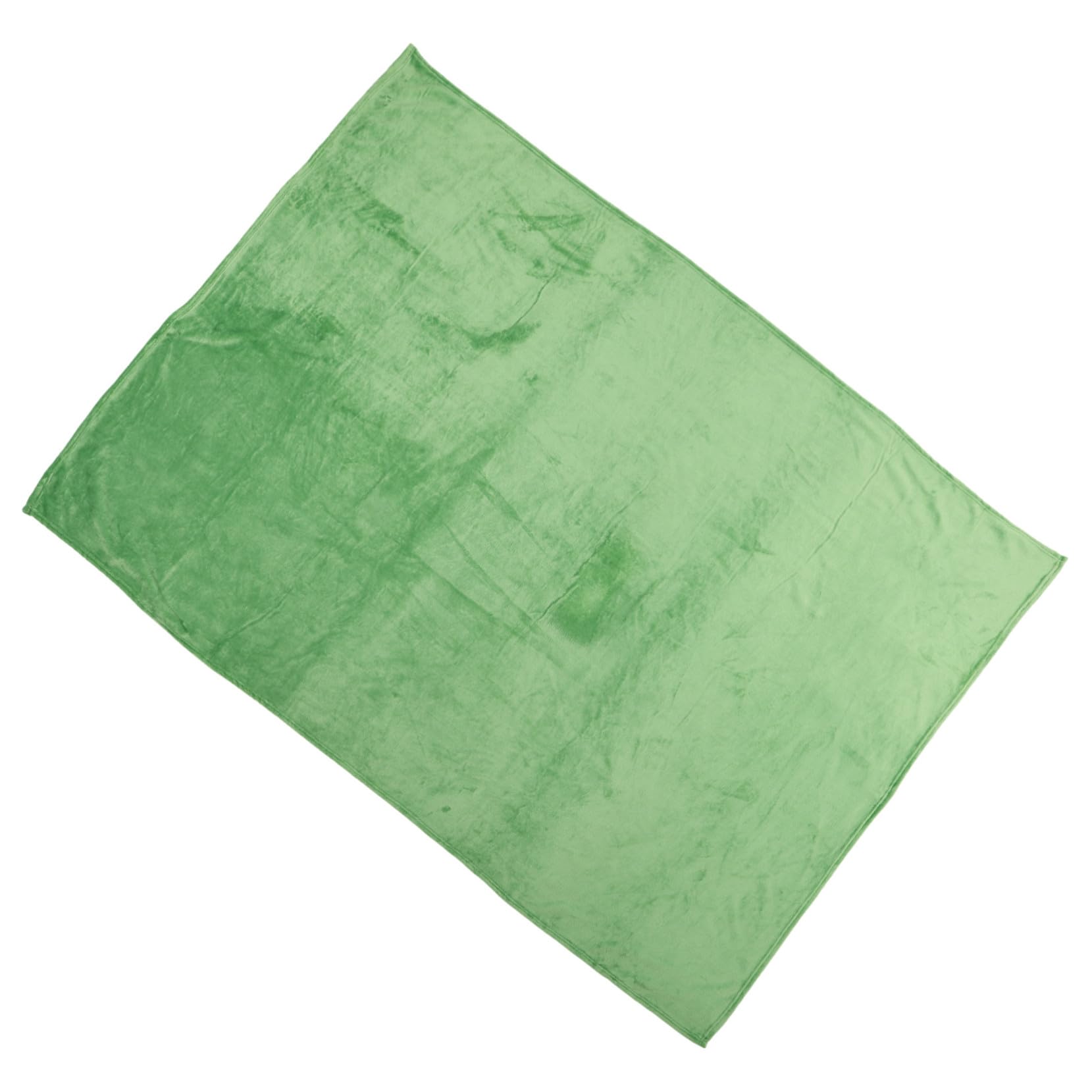Einfarbige Polar Fleece Decke Grün aus Polyester zum Wärmen