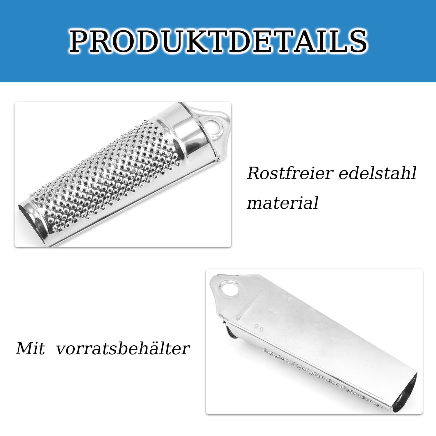 Muskatreibe,Muskatreibe mit Behlter und Muskatnssen, mit Vorratsfach zur  Aufbewahrung von Muskatnssen,mit Vorratsflche,Rostfreier Edelstahl,  Silber,Muskatnuss Reibe mit Aufbewahrung Set : Amazon.de: Kche, Haushalt &  Wohnen