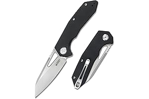 KUBEY VELLOCE Gen 2, 3" Everyday Carry Folding Pocket Knife with Titanium Clip