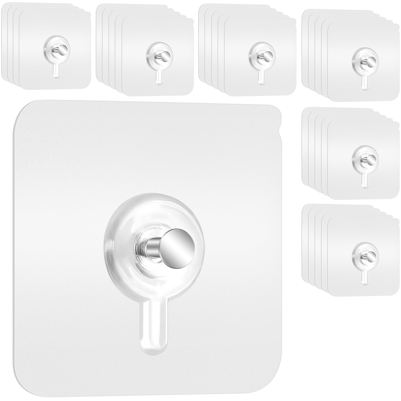 30 Piezas Cuelga Cuadros Sin Clavos Ganchos Adhesivos para Pared adhesivos Ganchos para Colgar Cuadros sin Agujeros pegar cuadros sin clavos pared para Cuelga Facil Cuadros, Colgar Cuadros