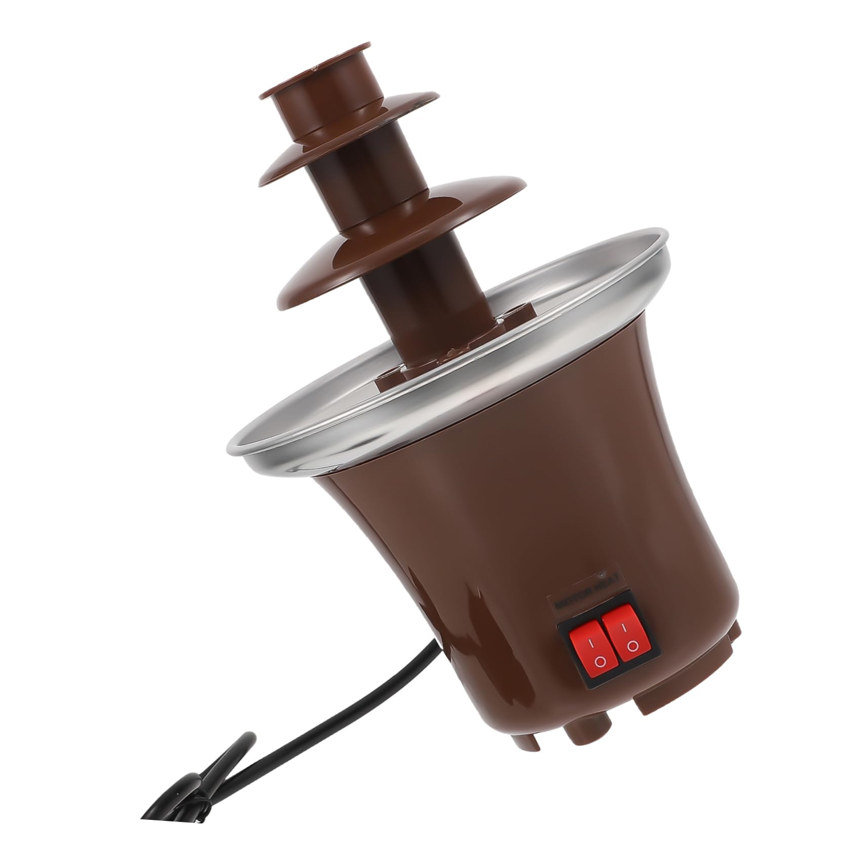 TIDTALEO Chocolate Fountain Machine Electric Chocolate Melting Tool for Parties Weddings Family Gatherings Easy Setup Sturdy Design for Dipping Desserts Snacks