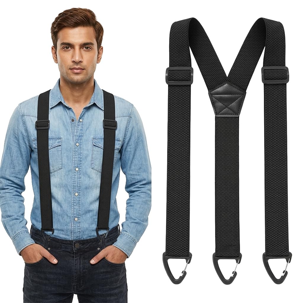 gustave Mens Suspenders Wide Elastic Adjustable Braces for Daily Wear-picture-27