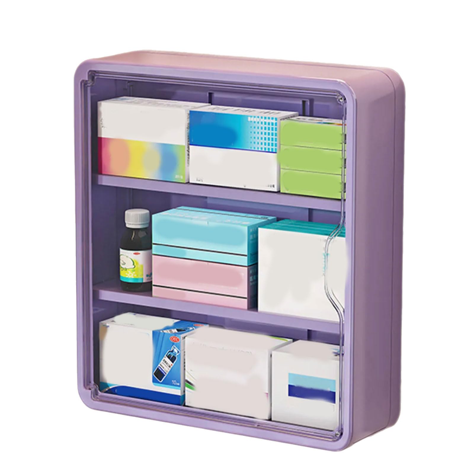 alloneslife Easy Install Wall Mounted Organiser Multi Layer Shelf for Bathroom Bedroom Space Saving Storage Rack for Cosmetics Cosmetic Wall Storage Organiser