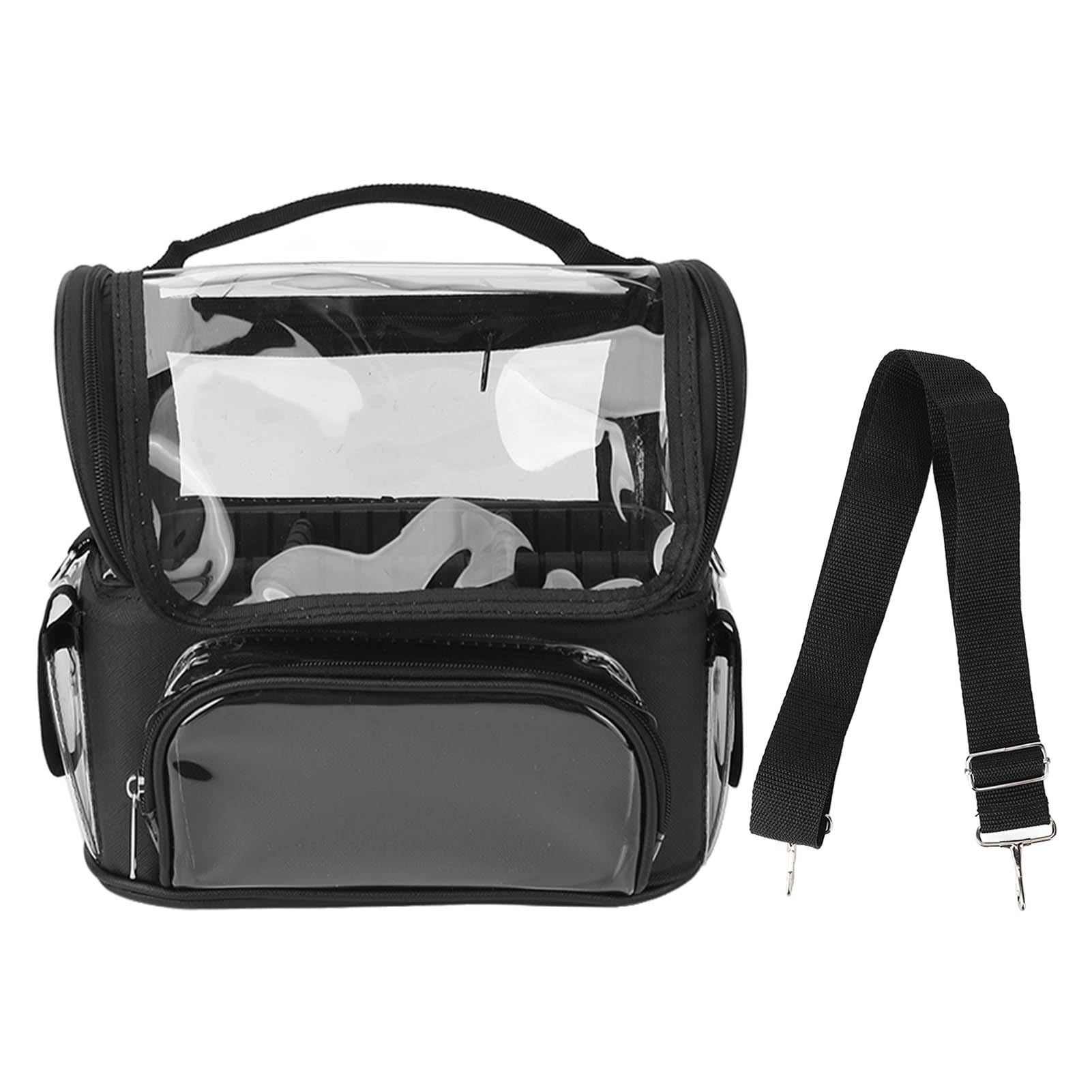 Hairdresser Bag, Large Capacity Hair Stylist Scissor Storage Bag Portable Barber Travel Bag with Strap for Barber Shop Salon
