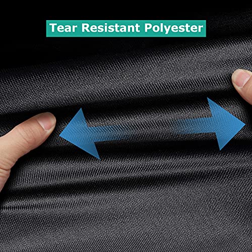 Sunpatio Fire Pit Cover Round 32 Inch, Heavy Duty Waterproof Fire Bowl Cover, Outdoor Patio Furniture Cover Side Table Cover With Adjustable Drawstring And Handles, Uv & Rip & Fade Resistant, Black #TOP3