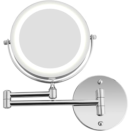 Kosmetikspiegel ausziehbar bis 57 cm - Ø 14,5 cm - 100% & 300 %