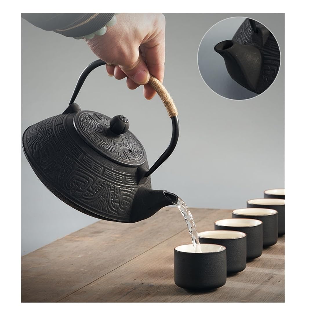 Tetera Japonesa Tetera Hierro Fundido Tetera Japonesa De Hierro Fundido, 27 Oz/800 Ml E Infusor De Té De Hojas Sueltas, Estufa De Tetera De Hierro Fundido Hervidor de Hierro Fundido Tetera de Hierro