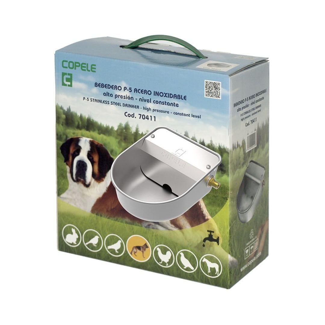 Copele 70411 Abbeveratoio P-5 Acciaio Inox Cani