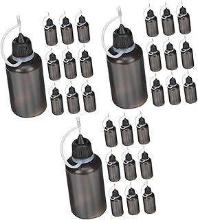 BESPORTBLE 30 Pçs Garrafa De Óleo De Boca Garrafa De Água Portátil Garrafas De Aperto De Plástico Para Líquidos Garrafas De Plástico Para Líquidos Garrafa De De Ponta De Precisão