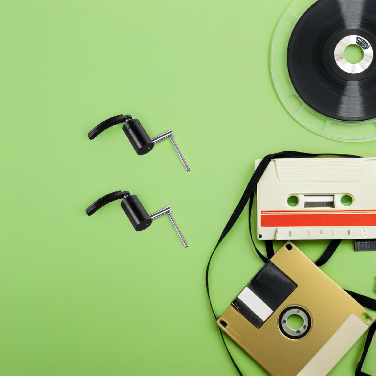 Mikikit Sollevatore Manuale del Braccio per Giradischi in Plastica e Metallo Regolazione Altezza, Dispositivo Meccanico di Sollevamento per Vinile, Accessorio per Protezione Stilo
