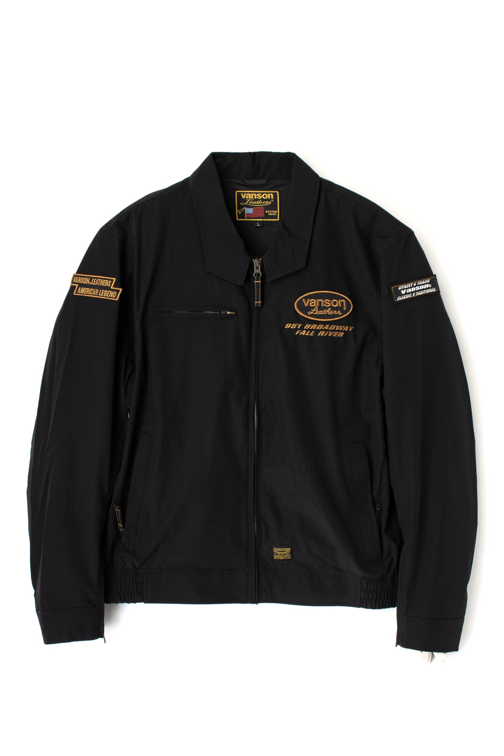★ VANSON SVS2302S BK/IV XL スウィングトップジャケット VS25103S メッシュスウィングトップジャケット | vansonleathers