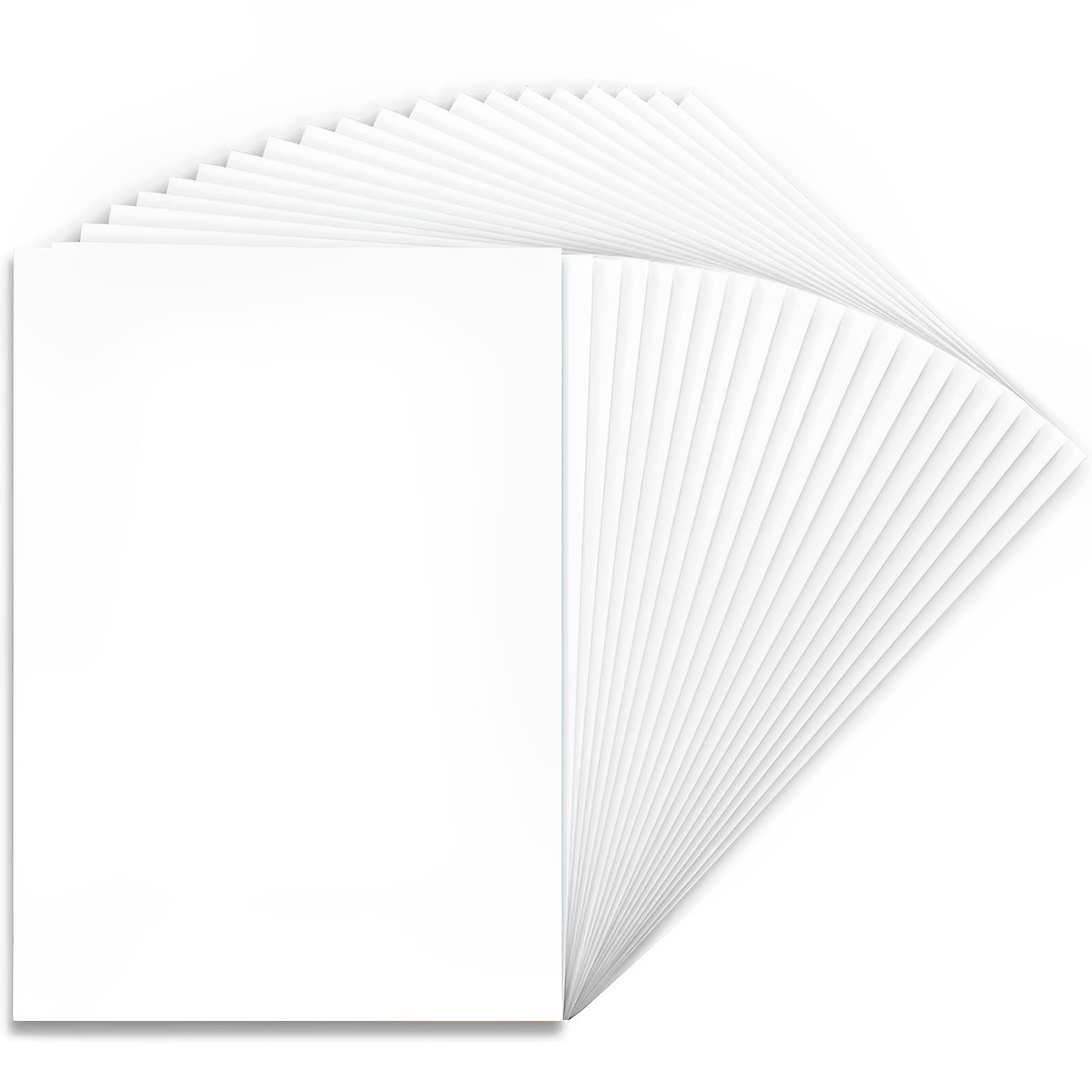 AHEJIOO 25 Stück Schrumpffolie, Schrumpffolien - A4, Schrumpfpapier, Schrumpffolie Zum Bemalen, Transparent Schrumpffolienplatten, Matt-Dicke 0.3mm-Größe 20 * 29 cm