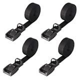 Mind and Action 16 Ft Sturdy Tie Down Strap Lashing Strap with Rubber Padded Cam Lock Buckle&comma;for Car Roof Rack&comma;Kayak Canoe SUP Surfboard Tie Down&comma;Boat Trailer Tow Straps&lpar;4 Pack&rpar;