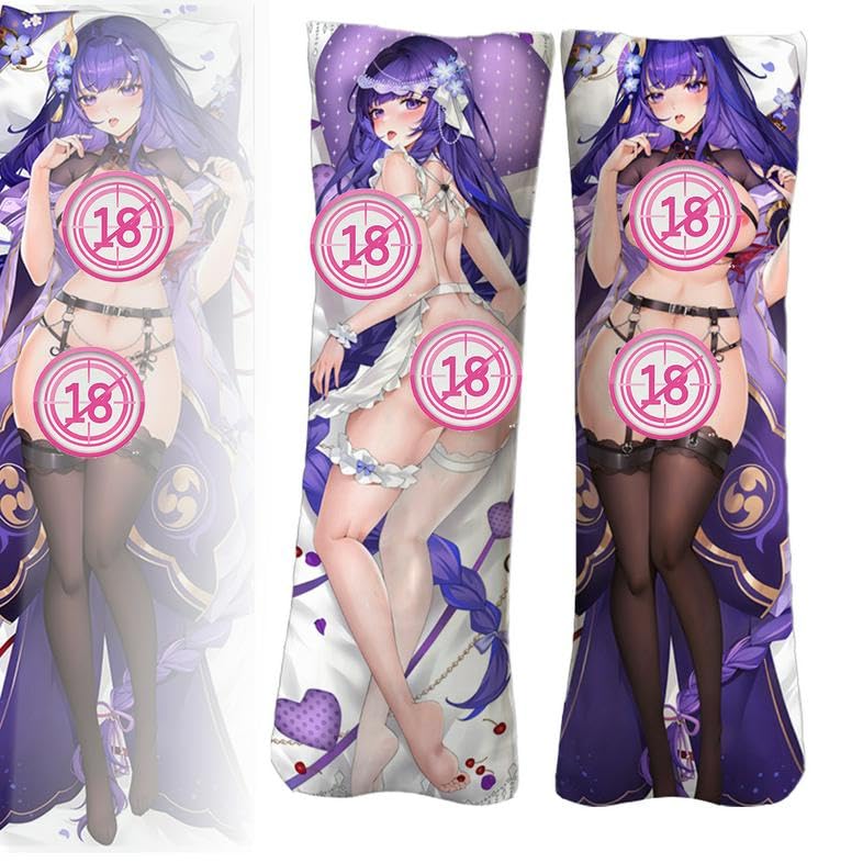 Anime Body Pillow Hentai Throw Pillow Waifu Pillow Custom Body Pillow Case 2-Side Print Pillow Case 59 in X 19.6 in(Uncensored)