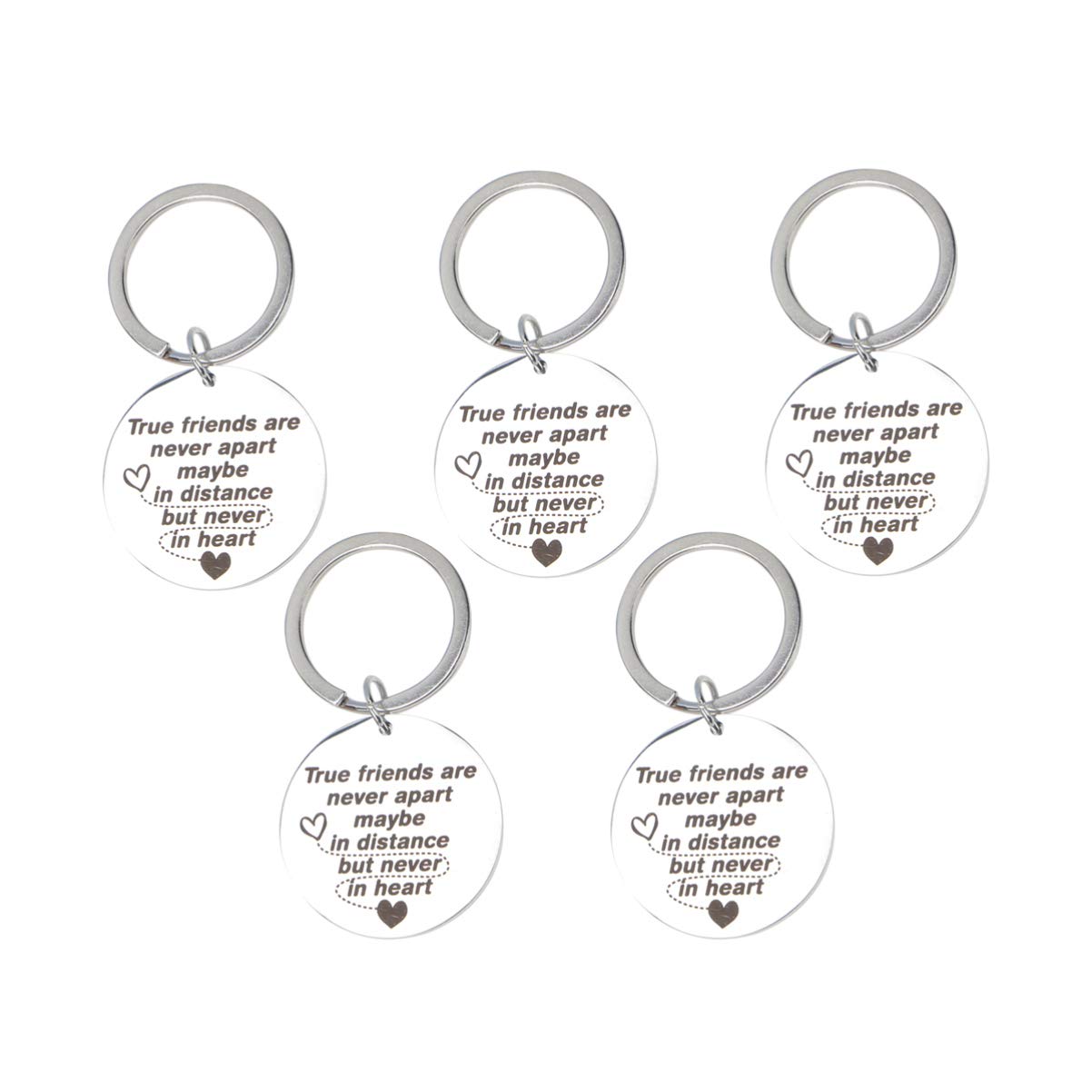 NUOBESTY5pcs Best Friend Keychains for Five Puzzle Pieces Matching Keying Friendship Keychains Graduation