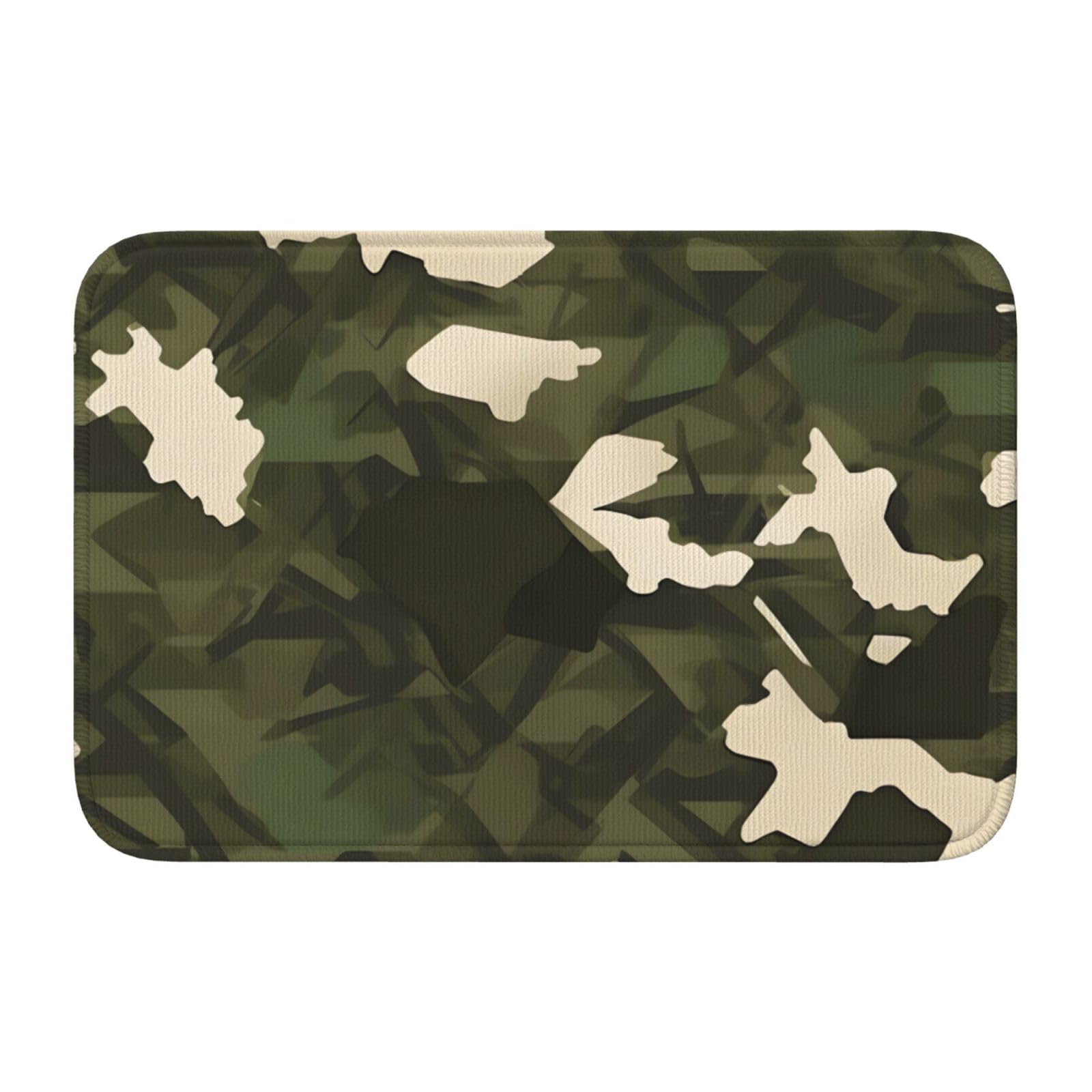Tapis de sol camouflage idéal entrée et garage JKIEGOQ avec fond antidérapant