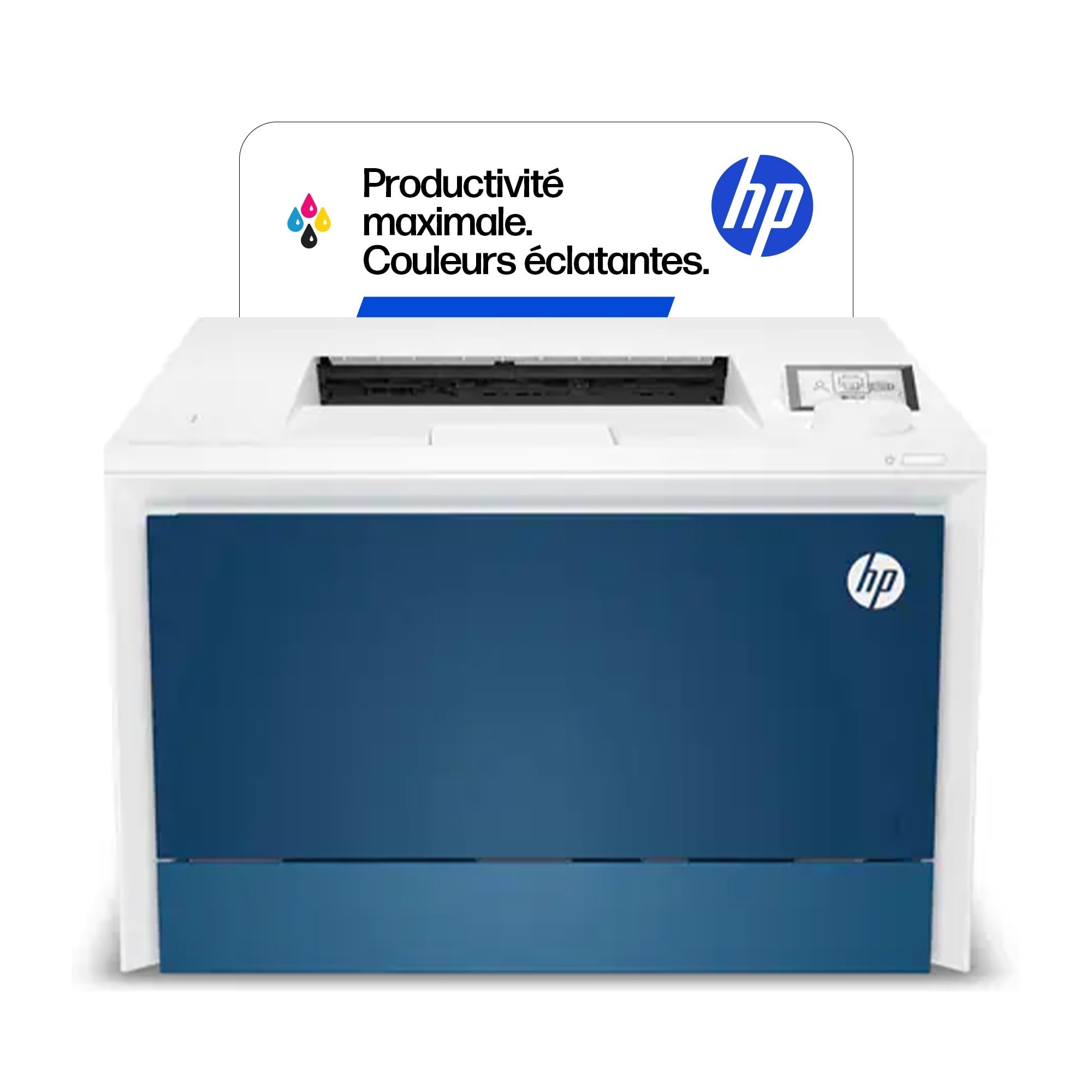 HP Color LaserJet Pro 4202dw 4RA88F, imprimante A4 à fonction unique, impression recto-​verso automatique, 33 ppm, USB, port USB hôte, Wi-​Fi, Ethernet Gigabit, HP Smart, écran LCD 4 lignes, bleu