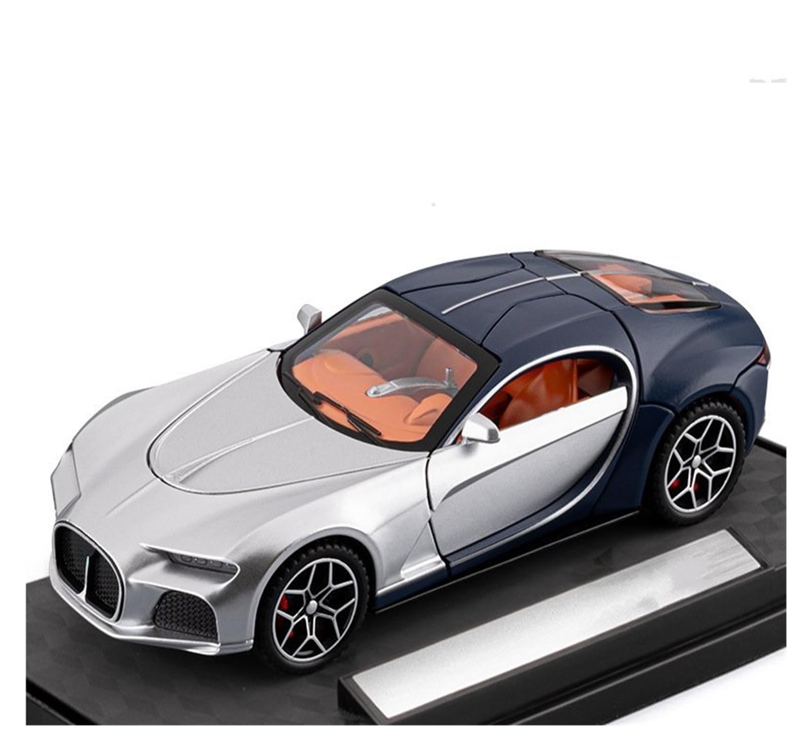 AUDSNI Die-Cast Diecast Car Model 1:32 For Bugatti For Atlantic Alloy Car Model Diecasts Metal Vehicles(Blue)