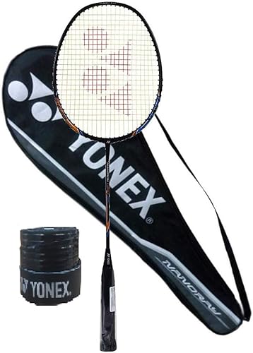 Yonex Nanoray Light 18i - Raqueta de bádminton de grafito (2.72 oz, 30 libras de tensión) y cubierta completa con 1 agarre
