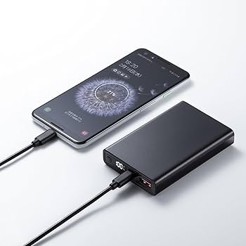 サンワサプライ モバイルバッテリー BTL-RDC27W 大容量10000mAh BTL-RDC27W【モバイルバッテリー（10000mAh・PD20W・ホワイト
