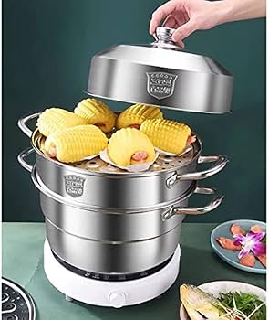 Amazon｜Pazzfre 蒸锅 蒸し器 せいろ 蒸し鍋 蒸し器 ih 2層 3層