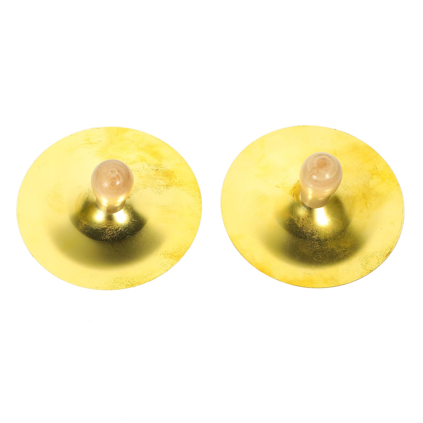 VANZACK 2pcs Small Copper Finger Cymbals for Compact Percussion Instrument for Parties and Performances for Adults Enhance Musical Experience