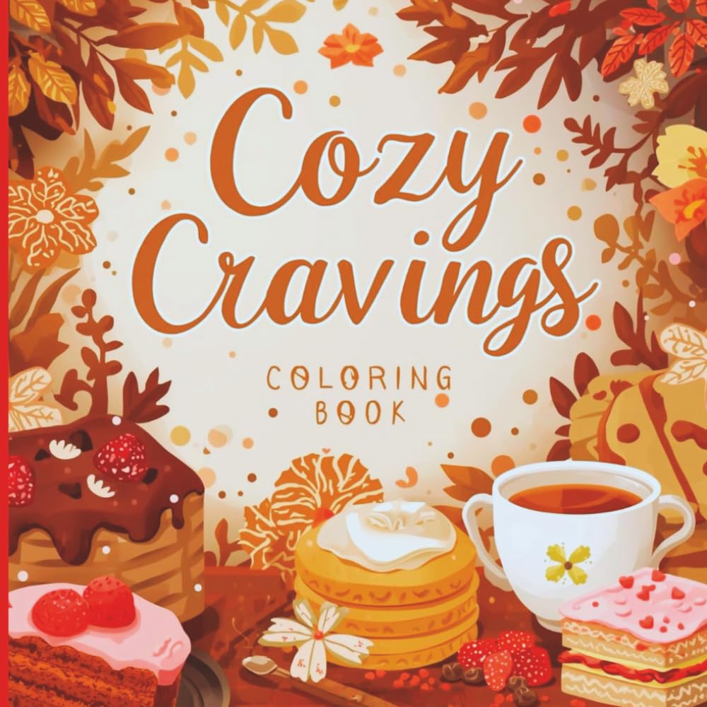 Cozy Cravings Coloring Book: Comfort Food Illustrations for Relaxation, Calm Moments, and Creative Joy