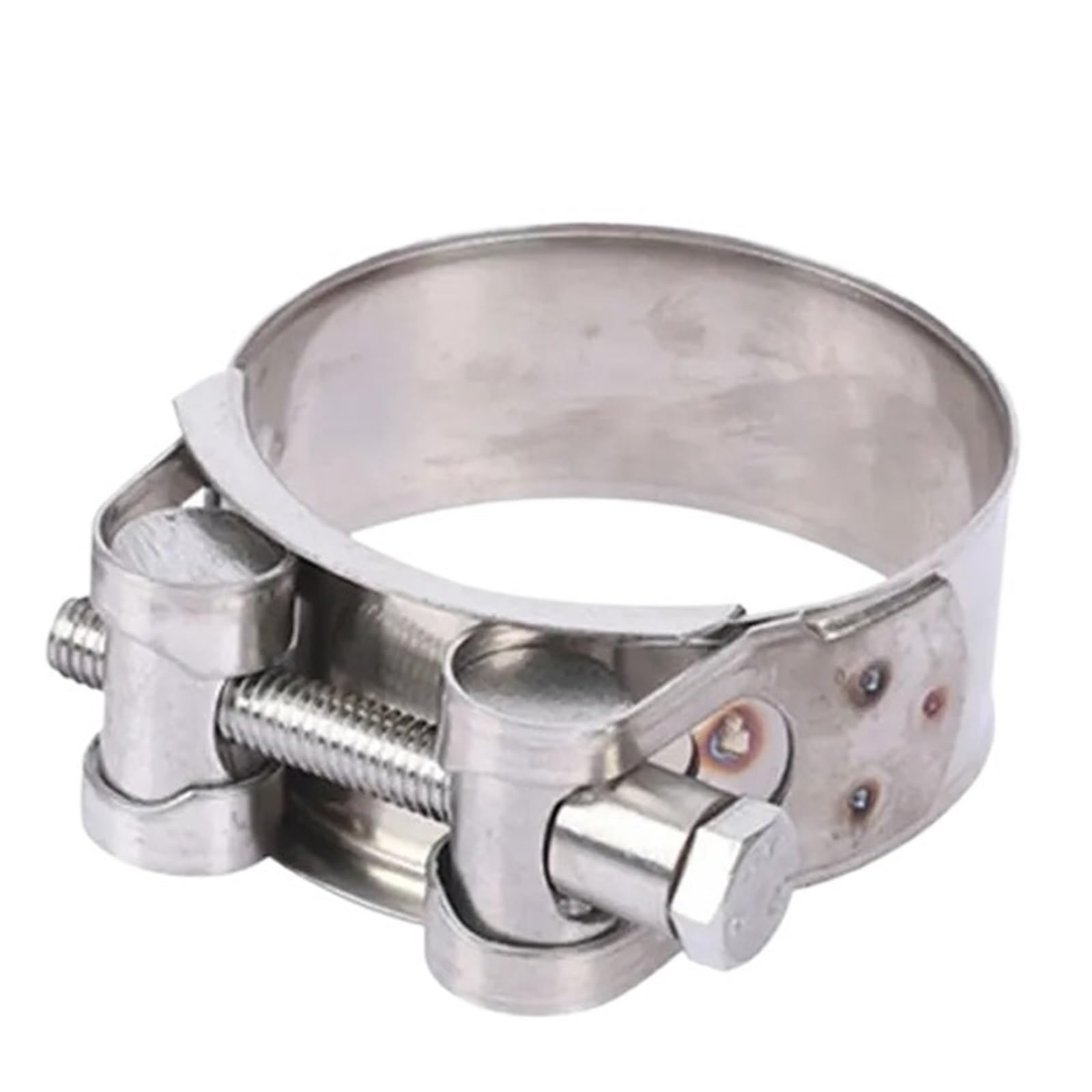 Collier de serrage en acier inoxydable 1 pièce for conduites d'échappement, d'air et d'eau (17-252 mm)