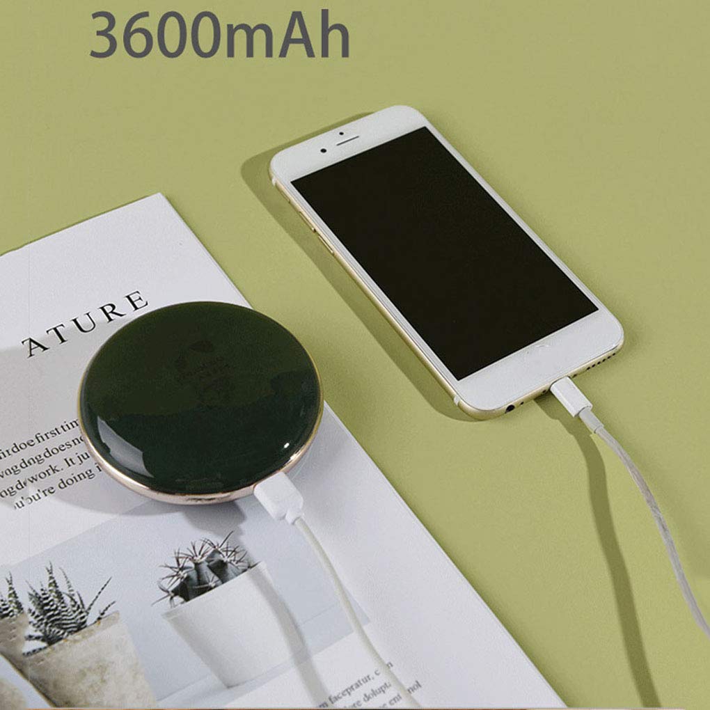 RajoNN Scaldamani Portatili Ricaricabili, Scolorimento al Riscaldamento 3600mAh Scaldamani Elettrico Portatile Tascabile Power Bank, I Migliori Regali Invernali Scaldamani