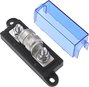 150V DC 200 Amp Class T Fuse Block Fuse Holder for Inverters,Car Audio Systems-Maximum Interruption Current 10,000 Amperes