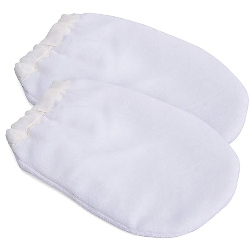 Miniatura 4 de Noverlife Guantes de cera de parafina, guantes de tela de rizo para el cuidado de los pies de las manos, terapia de spa, parafina, guantes de baño