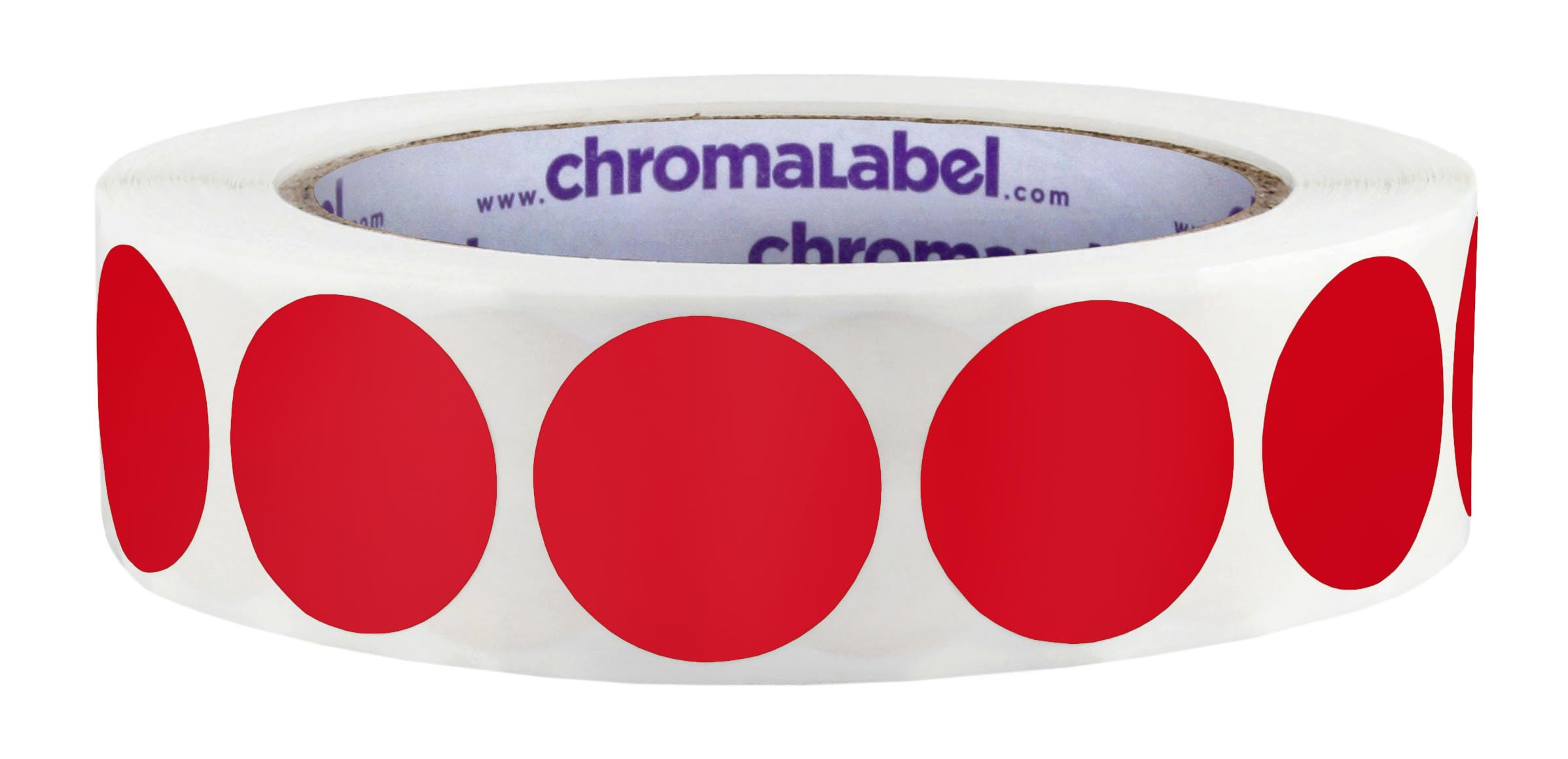 ChromaLabel 1 Inch Round Label Stickers, Permanent Sticky Dots Color Coding Labels, Ideal Colored Dot Stickers for Arts and Crafts - 1000 Colored